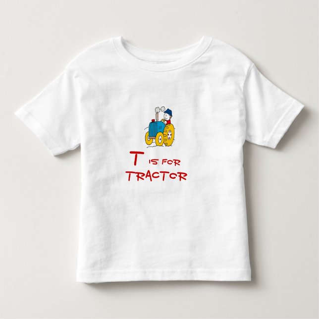 T is for Tractor Toddler T-Shirt (Front)