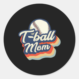 T Ll Mom Life Vintage Teell Mom Softll Mom Classic Round Sticker