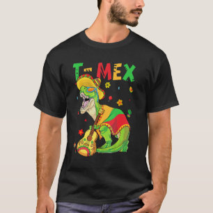 T Mex Sombrero Cinco De Mayo Mexican T Rex Dinosau T-Shirt