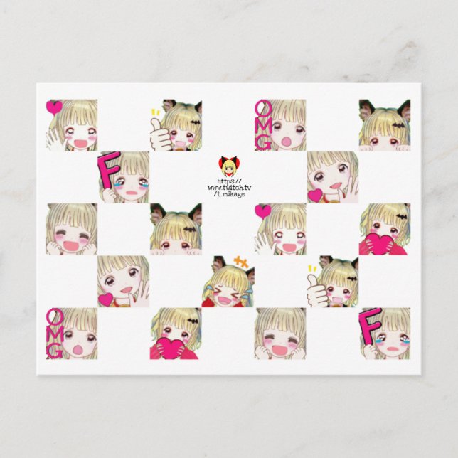 t_mikage postcard[EMOTE]/ミカゲポストカード[EMOTE] Postcard (Front)