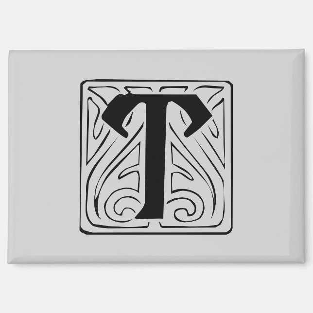 T Monogram black Magnet (Front)