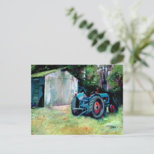 T' Old tractor Postcard