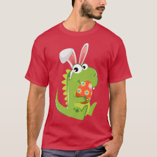 T Re Dinosaur Easter Bunny Egg Costume Kids Toddle T-Shirt