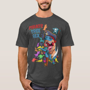 T Re Pirate Christmas Dinosaur Tree Re Pyjamas Kid T-Shirt