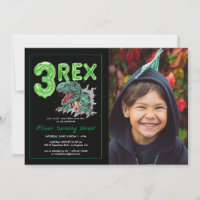 T-Rex "3 Rex" | Dinosaur Birthday Party Photo