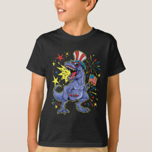 T-rex 4th Of July Celebrating Independence Day T-Shirt