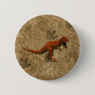 T Rex 6 Cm Round Badge