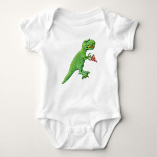 T-Rex and Pizza Baby Bodysuit