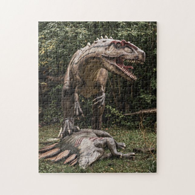 T-Rex and Stegosaurus Jigsaw Puzzle (Vertical)