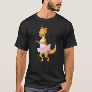 T Rex Artistic Ballet Ballerina Pointe Barr Graphi T-Shirt