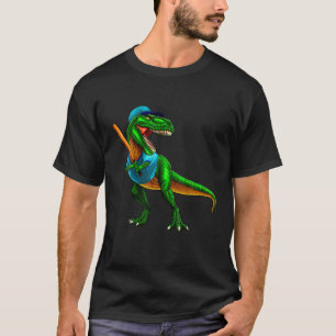 T Rex Baseball Dinosaur Bat Party Kids Men Women T-Shirt