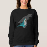 T-rex Blue Monk Parakeet, Funny Birb memes, Scream Sweatshirt<br><div class="desc">T-rex Blue Monk Parakeet,  Funny Birb memes,  Screaming Parrot</div>