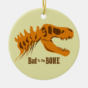 T-Rex Bones Ceramic Tree Decoration