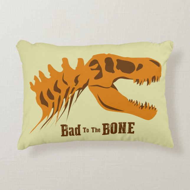 T-Rex Bones Decorative Cushion (Front)
