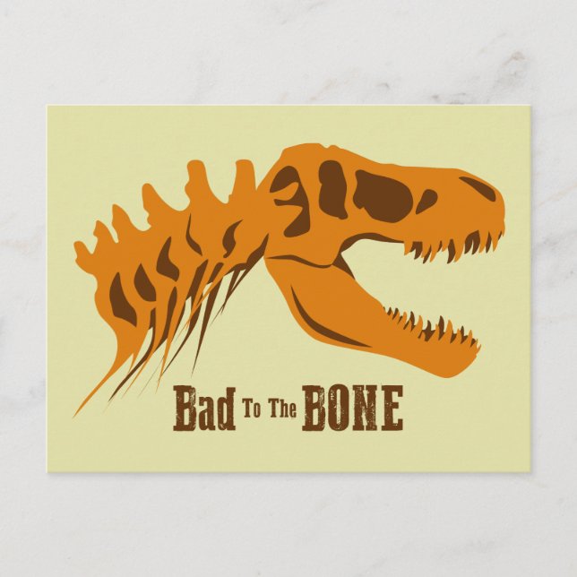T-Rex Bones Postcard (Front)