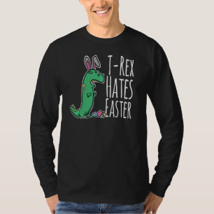 T Rex Bunny Hates Easter Dinosaurs Tees