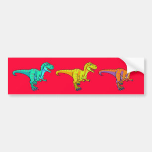 T-Rex cartoon Bumper Sticker
