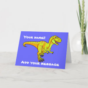 T-Rex cartoon Card