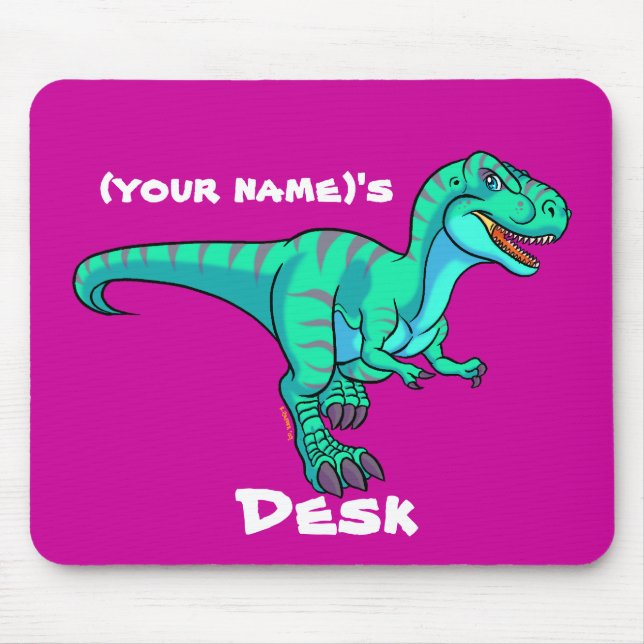 T-Rex cartoon Mouse Pad (Front)
