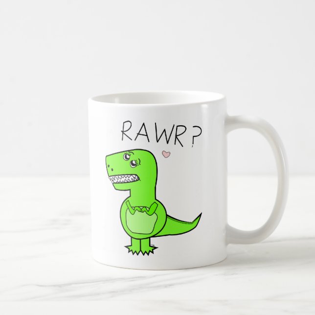 T-Rex Ceramic Mugs (Right)