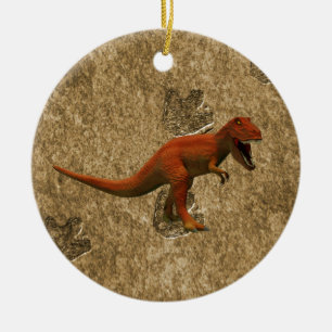 T Rex Ceramic Tree Decoration