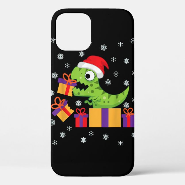T-Rex Christmas Gift Funny Dinosaur Ugly Christmas Case-Mate iPhone Case (Back)