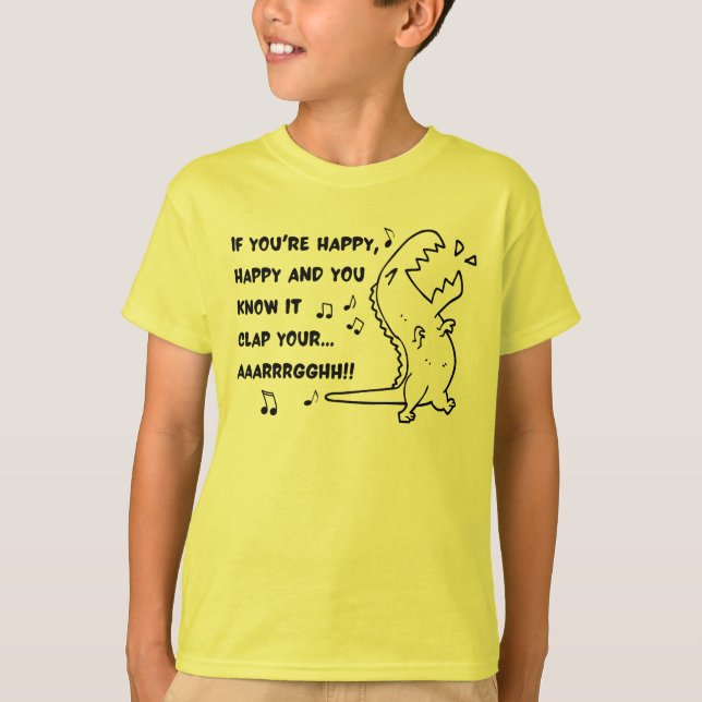 T REX CLAP HAND T-Shirt (Front)
