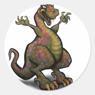 T-Rex Classic Round Sticker