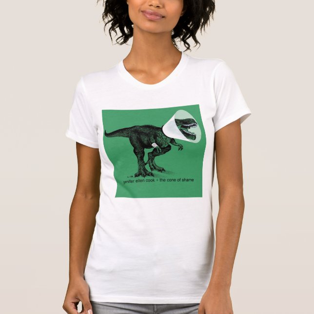 T Rex Cone of Shame    Jennifer ellen Cook T-Shirt (Front)