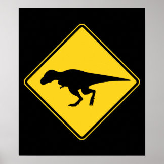 T-Rex Crossing Poster