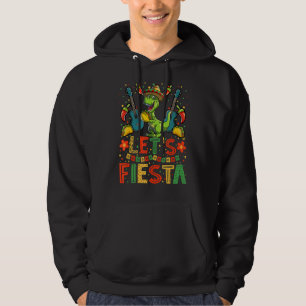 T Rex Dino Cinco De Mayo Taco Boys Girls Kids Mex Hoodie