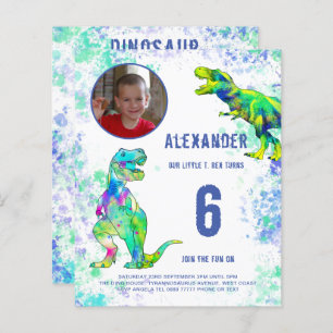 T Rex Dinosaur Birthday Party Photo