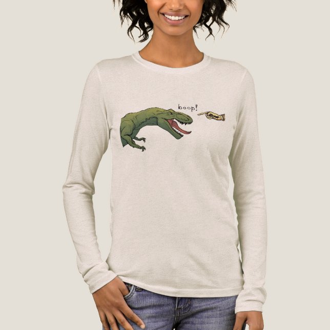 T-Rex Dinosaur Boop womens top  (Front)