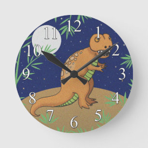 T-Rex Dinosaur Boys Wall Clock