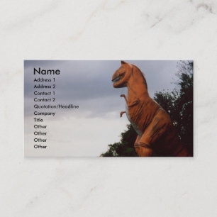 T-Rex Dinosaur Business Card Profile Card photo