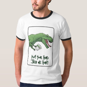 T-Rex Dinosaur Card Game Poker Playing Cards T-Shirt