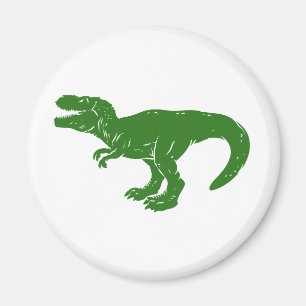 T rex dinosaur - Choose background color Magnet