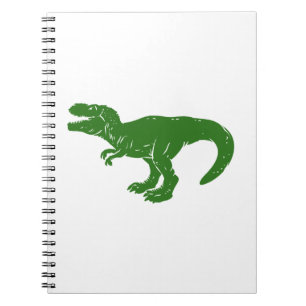 T rex dinosaur - Choose background colour Notebook