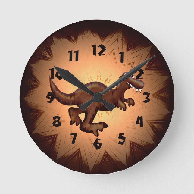 T-Rex Dinosaur Clock (Front)