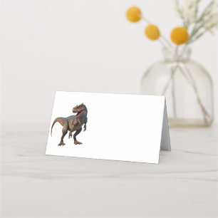 T Rex Dinosaur Folded Place Card