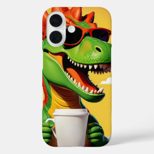 T-Rex Dinosaur Funny iPhone 16 Case