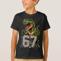 T-rex Dinosaur Funny Six Seven Meme Cool Tyrannosa