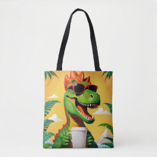 T-Rex Dinosaur Funny Tote Bag