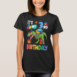 T Rex Dinosaur It´s my 3rd Birthday 3 Years old Bo T-Shirt