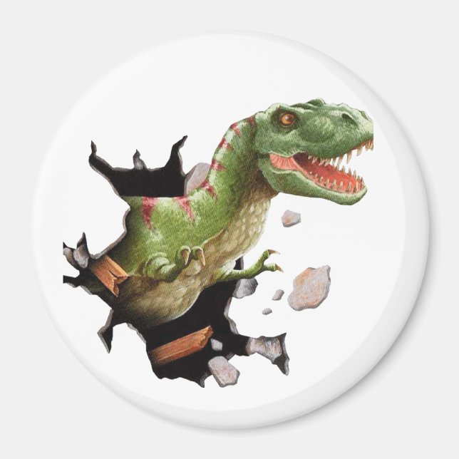 T-REX Dinosaur Magnets, Refrigerator Magnet (Front)