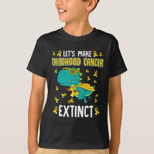 T-rex Dinosaur Make Childhood Cancer Extinct Fun A T-Shirt