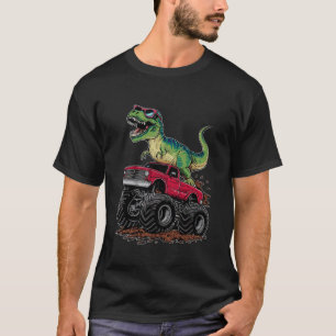 T Rex Dinosaur Monster Truck T Rex Monster Truck T-Shirt