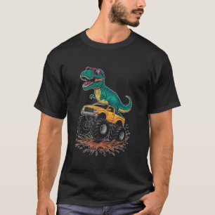 T Rex Dinosaur Monster Truck T Rex Monster Truck T-Shirt