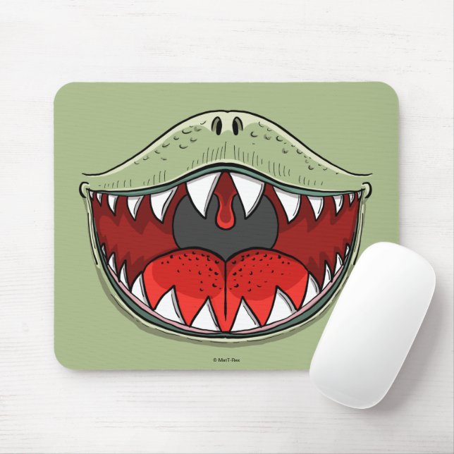 T-rex Dinosaur Mouth Kids Cartoon Mouse Pad (With Mouse)