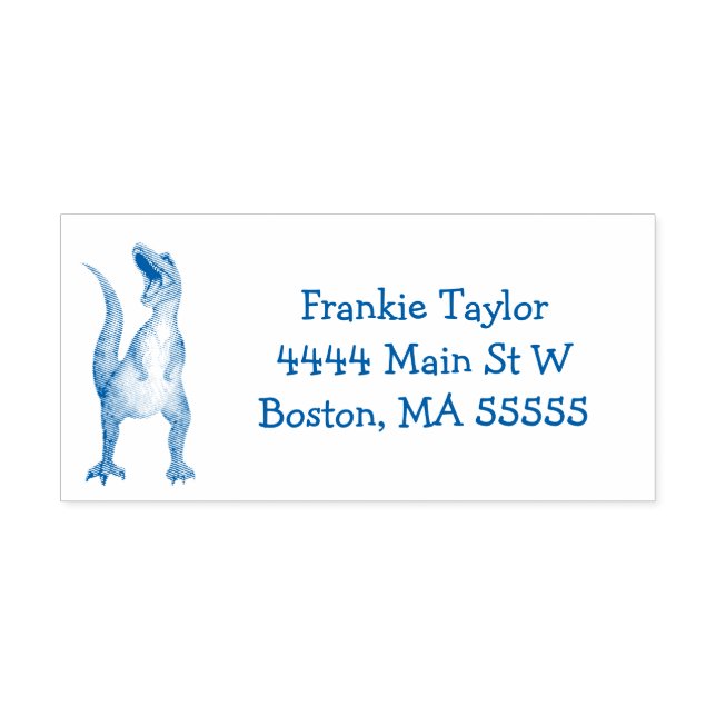 T-Rex Dinosaur Personalised Self-inking Stamp (Design)